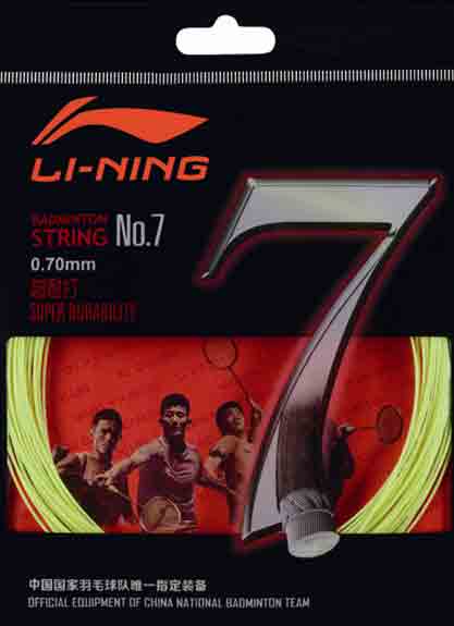 Li-Ning No.7 badminton string. Badminton String, Change Badminton String, Badminton Stringing, Badminton String Repair, Badminton Restring, Badminton Restringing, Replace Badminton String, Badminton String Replacement, Singapore