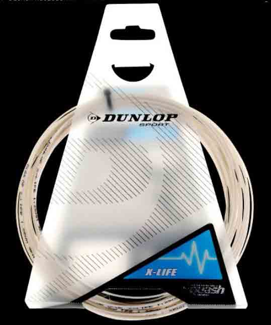 Dunlop X-Life Squash String. Dunlop Squash String, Dunlop Squash Stringing, Dunlop Squash Restringing, Dunlop Squash Restring, Change Squash String, Dunlop Squash String Replacement, Singapore